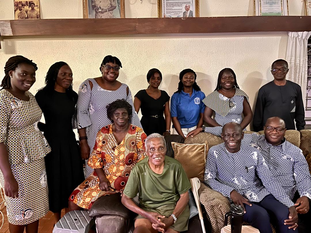 Courtesy call on past President Anguah